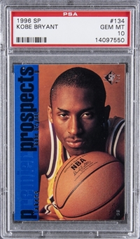 1996/97 SP #134 Kobe Bryant Rookie Card – PSA GEM MT 10